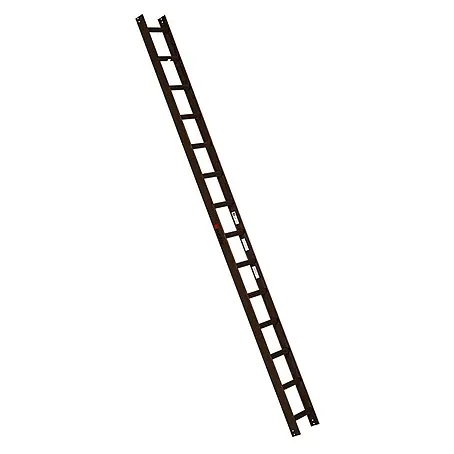 Euroline  Dachleiter Premium Kaminkehrerleiter 14 Sprossen RAL8014 Braun