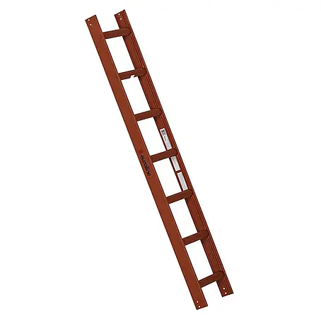 Euroline  Dachleiter Premium Kaminkehrerleiter 7 Sprossen RAL8004 Rot