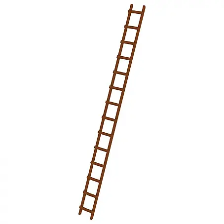 Munk  Dachleiter Dachdecker Auflegeleiter aus Holz 14 Sprossen