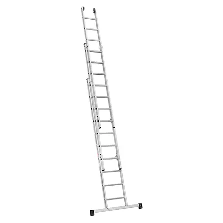 Iller Leiter  Anlegeleiter Schiebe mit automatischer Abhebesicherung 3x14 Sprossen