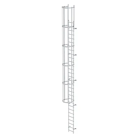 Munk  Anlegeleiter ortsfeste Steigleitern Aluminium, 8,40m SH
