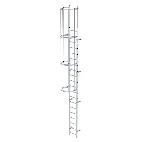 Munk  Anlegeleiter ortsfeste Steigleitern Aluminium, 5,60m SH