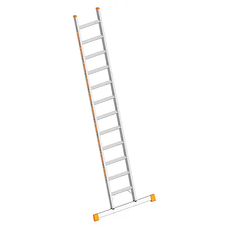 Layher  Anlegeleiter Topic 1042 Stufenanlegeleiter mit Quertraverse 13 Stufen