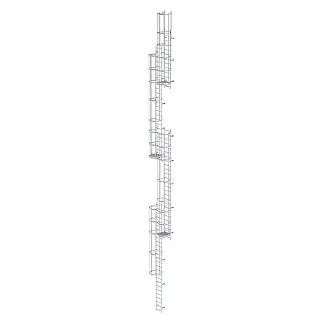 Munk  Anlegeleiter ortsfeste Steigleitern Aluminium 18,76m SH PG2