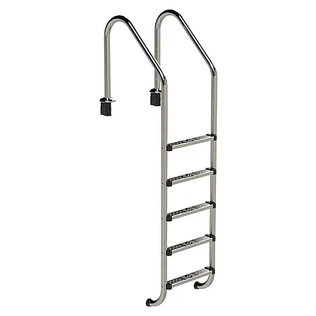 Ideal Eichenwald  Anlegeleiter Poolleiter Modell 56 Tiefbeckenleiter weite Ausladung Leiterlänge 1489mm 5