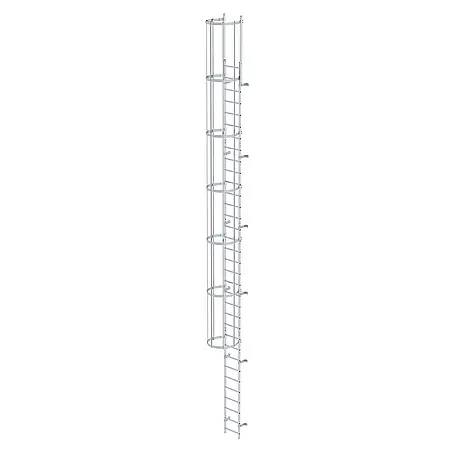 Munk  Anlegeleiter ortsfeste Steigleitern Aluminium, 9,52m SH