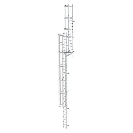 Munk  Anlegeleiter ortsfeste Steigleitern Aluminium, 11,76m SH