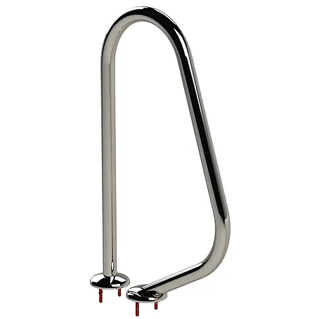 Ideal Eichenwald  Anlegeleiter Poolleiter Modell 04 Tina geteilt Griffbogen Typ 150R mit Rosetten