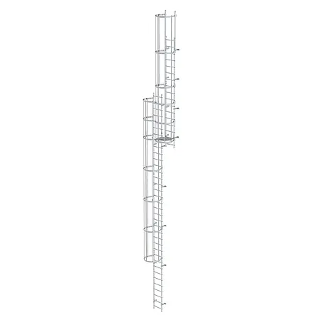 Munk  Anlegeleiter ortsfeste Steigleitern Aluminium, 12,60m SH