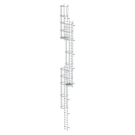 Munk  Anlegeleiter ortsfeste Steigleitern Aluminium, 13,16m SH PG2