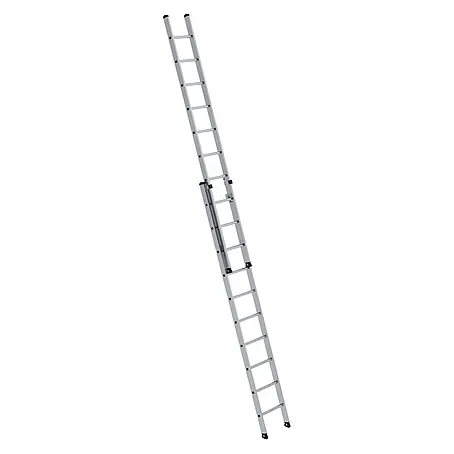Munk  Anlegeleiter Aluminium-Schiebeleiter 2-teilig ohne Traverse 2x10 Sprossen