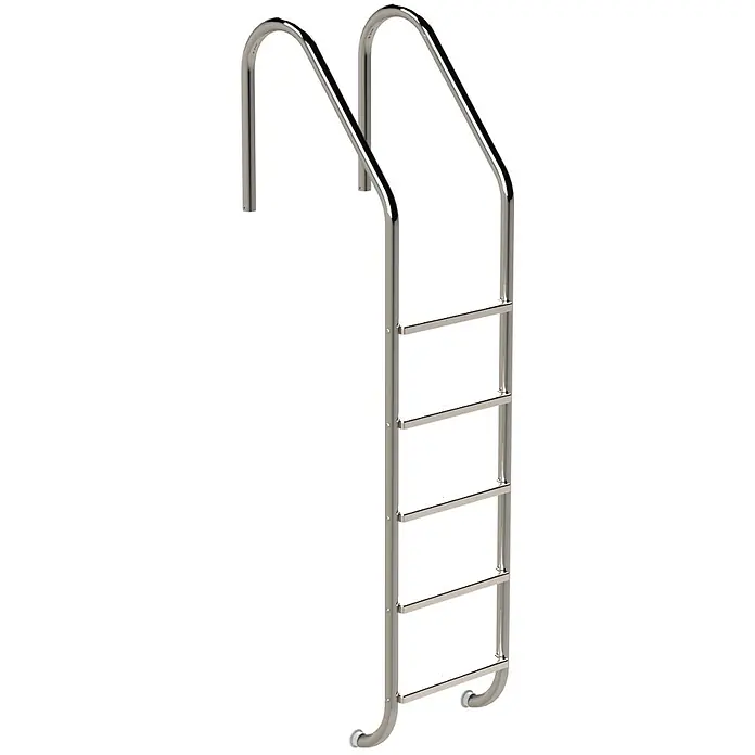 Ideal Eichenwald Anlegeleiter Poolleiter Modell 05 Marina Beckentiefe 1620mm 5 Stufen - Anzahl Tritte: 5 Stk., Belastbarkeit: 120 kg, Edelstahl - Edelstahl-Poolleiter mit fünf Stufen.