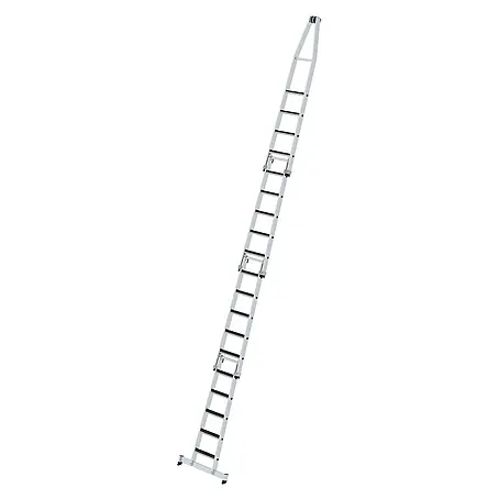 Munk  Anlegeleiter Stufen- Glasreinigerleiter 4-teilig mit clip-step R13 und nivello Traverse