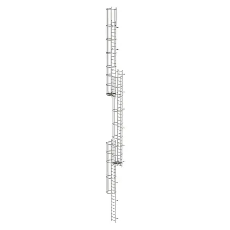 Munk  Anlegeleiter ortsfeste Steigleitern Edelstahl, 17,64m SH PG2