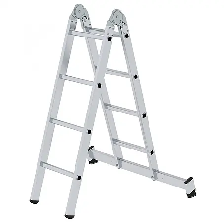 Munk  Mehrzweckleiter Gelenk-Klappleiter mit Nivello® Traverse 2x4 Sprossen