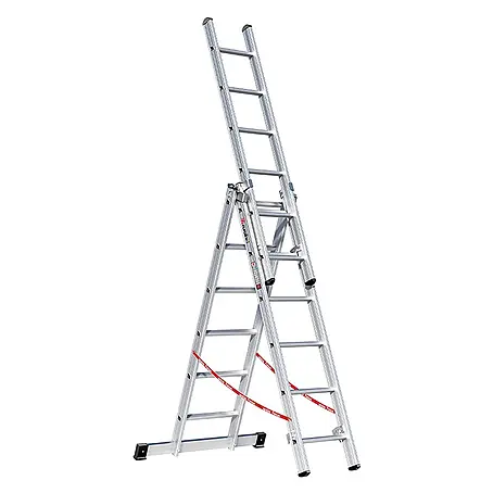 Euroline  Mehrzweckleiter Premium 307 Mehrzweckleiter 3x6 Sprossen