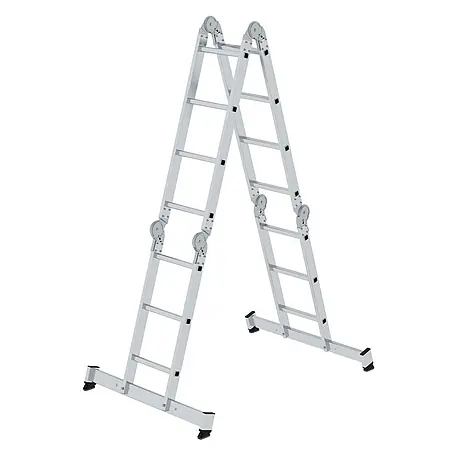 Munk  Mehrzweckleiter Vielzweckleiter mit Nivello® Traverse 2x3 + 2x4 Sprossen