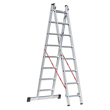 Euroline  Mehrzweckleiter Premium 306 Mehrzweckleiter 2x8 Sprossen