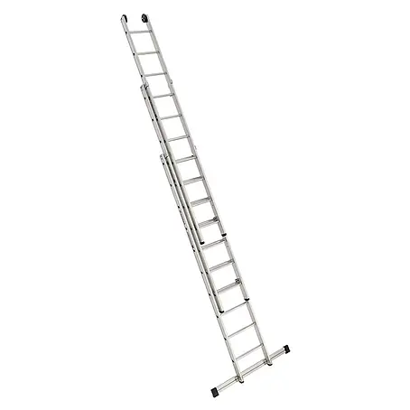 Euroline  Mehrzweckleiter Premium 303 Schiebeleiter 3x10 Sprossen