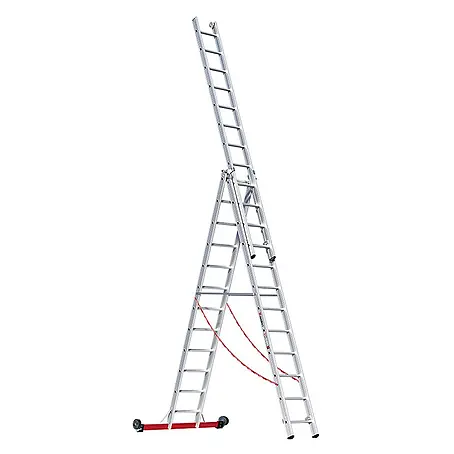 Euroline  Mehrzweckleiter Premium 30778 Mehrzweckleiter 3-teilig 3x12 Sprossen
