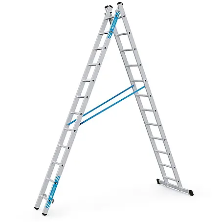 Zarges  Mehrzweckleiter Kombileiter Combimaster Plus X 2x12 Sprossen