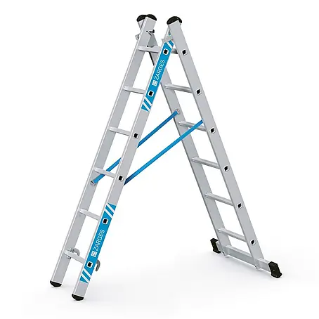 Zarges  Mehrzweckleiter Kombileiter Combimaster Plus X 2x6 Sprossen