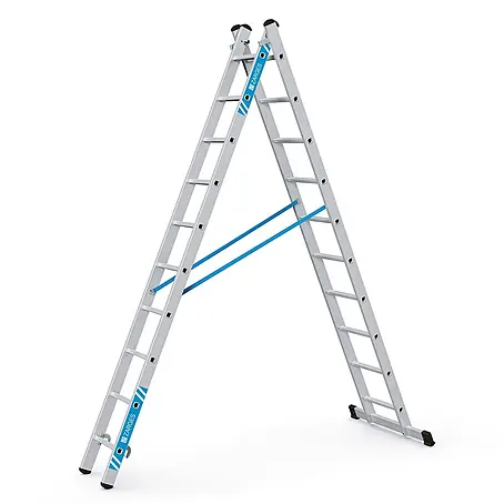 Zarges  Mehrzweckleiter Kombileiter Combimaster Plus X 2x10 Sprossen