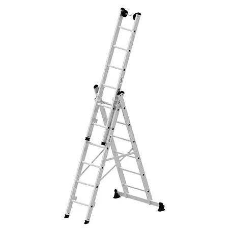 Munk  Mehrzweckleiter Mehrzweckleiter mit Nivello® Traverse 3x6 Sprossen