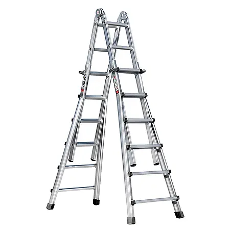 Euroline  Mehrzweckleiter Premium 31601 Vario-Klappleiter 4x6 Sprossen