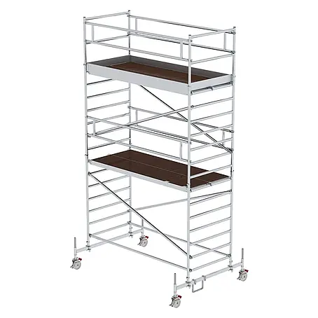 Munk  Rollgerüst Rollgerüst mit Doppelplattform 1,35x3,00m Plattform, 6,35m AH