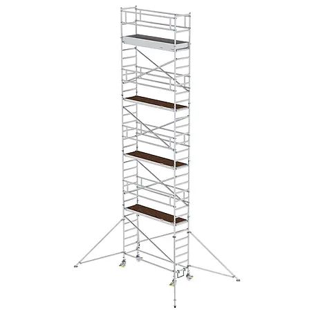 Munk  Rollgerüst Aluminium-Rollgerüst mit Ausleger 2,45x0,75m Plattform 10,39m AH
