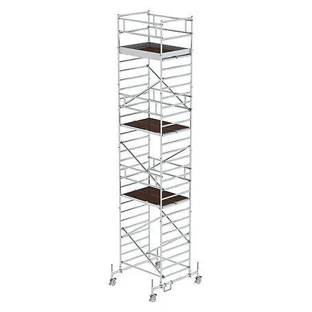 Munk  Rollgerüst Rollgerüst mit Doppelplattform 1,35x1,80m Plattform, 9,35m AH