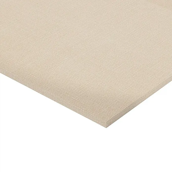 Finsa Tablero de melamina - Textil Cachemir, 60 x 30 x 1,6 cm - Panel textil beige con una textura de tejido fino, ideal para revestimientos de paredes o elementos acústicos. El color neutro combina bien con diversos estilos.