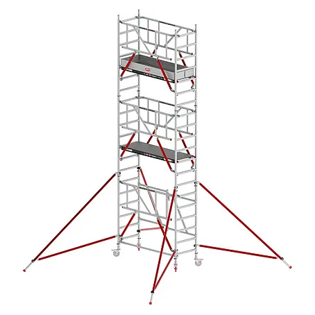 Altrex  Rollgerüst Klappgerüst RS Tower 54 Aluminium Fiber-Deck Plattform 0,75x1,85m mit Safe