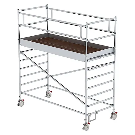 Munk  Rollgerüst Rollgerüst mit Doppelplattform 1,35x3,00m Plattform, 4,35m AH