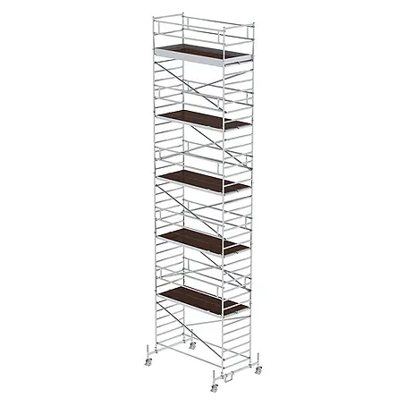 Munk  Rollgerüst Rollgerüst mit Doppelplattform 1,35x3,00m Plattform, 12,35m AH