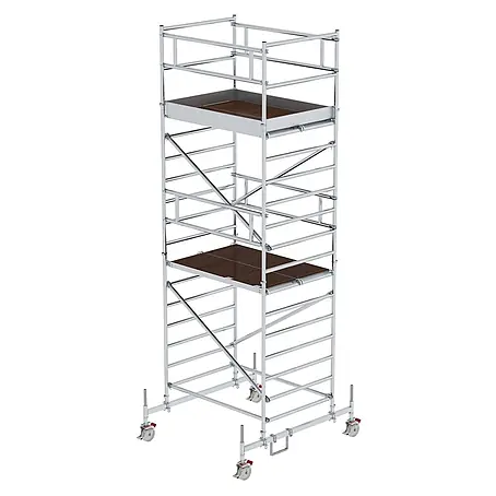 Munk  Rollgerüst Rollgerüst mit Doppelplattform 1,35x1,80m Plattform, 6,35m AH