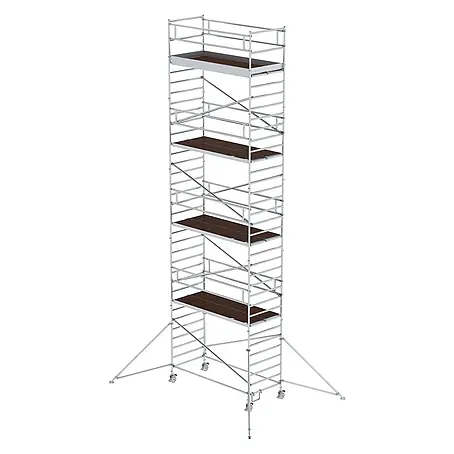 Munk  Rollgerüst Rollgerüst mit Doppelplattform 1,35x3,00m Plattform, 11,35m AH