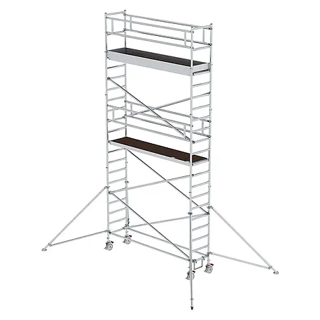 Munk  Rollgerüst Aluminium-Rollgerüst mit Ausleger 3,00x0,75m Plattform 7,59m AH