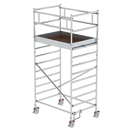 Munk  Rollgerüst Rollgerüst mit Doppelplattform 1,35x1,80m Plattform, 5,00m AH