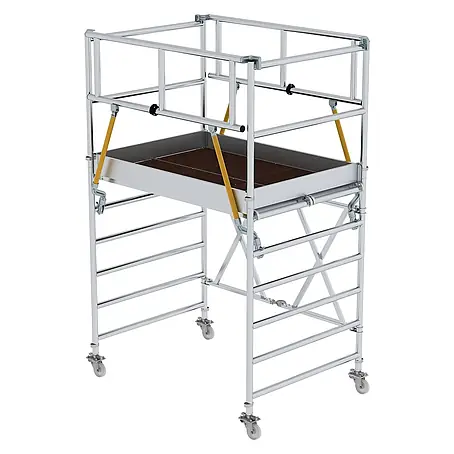Munk  Rollgerüst Klappgerüst SG 1,35x2,45m mit Sicherheitsgeländer 4,08m AH
