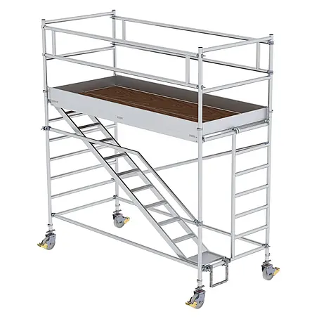 Munk  Rollgerüst Rollgerüst mit Schrägaufstiegen 1,35x3,00m Plattform, 4,35m AH