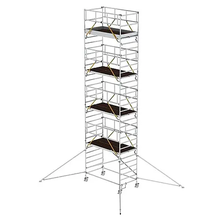 MUNK Rollgerüst SG mit Doppelplattform 1,35x2,45m und Ausleger 10,39m AH