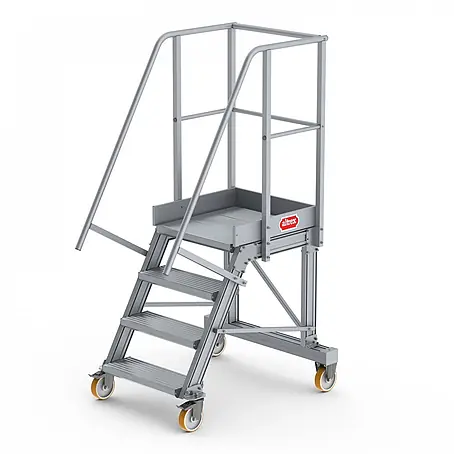 Altrex  Podestleiter Podesttreppe fahrbar 60° 4 Stufen