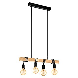 Eglo Townshend Pendelleuchte (B x H: 10,5 x 110 cm, Schwarz)