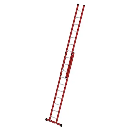 Munk  Schiebeleiter Kunststoff Schiebeleiter mit Standardtraverse 2x10 Sprossen