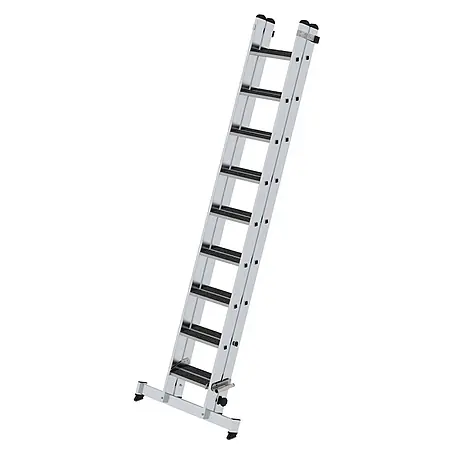 Munk  Schiebeleiter Stufen-Schiebeleiter mit nivello-Traverse 2-teilig clip-step R13 2x9 Stufen