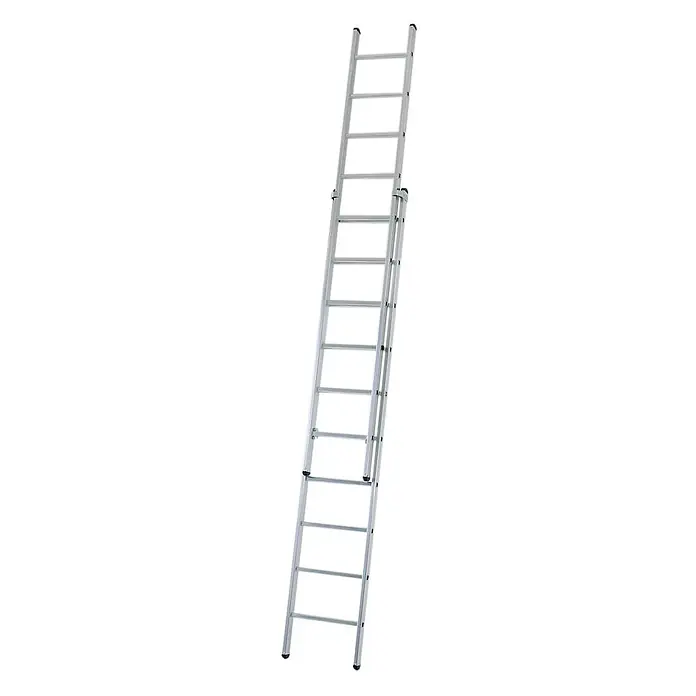 Zarges Schiebeleiter Schiebeleiter Everest 2E 2x18 Sprossen - Anzahl Tritte: 18 Stk., Arbeitshöhe: 9.750 m, Aluminium - Zweiteilige, silberne Aluminium-Ausziehleiter.
