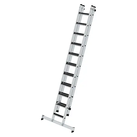 Munk  Schiebeleiter Stufen-Schiebeleiter mit nivello-Traverse 2-teilig clip-step R13 11+10 Stuf