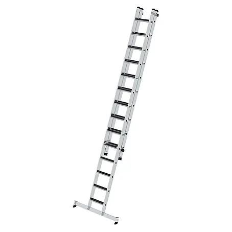 Munk  Schiebeleiter Stufen-Schiebeleiter mit nivello-Traverse 2-teilig clip-step R13 14+10 Stuf